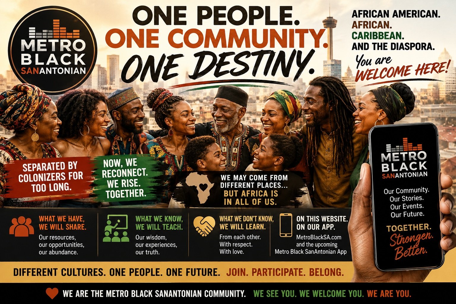 Metro Black SanAntonian: One People. One Community. One Destiny.